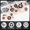 image:imageMakartt 1110 Pcs Rhinestones Set Black Round MultiSize Glass or Crystal for DIY Crafts Nail Art Supplies Accessories Christmas Gift  1110 black round crystals in mixed sizes for nail art makeup crafts and accessory decoration projectsA8 Nail Decoration Black Rhinestone