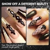 image:imageMakartt 1110 Pcs Rhinestones Set Black Round MultiSize Glass or Crystal for DIY Crafts Nail Art Supplies Accessories Christmas Gift  1110 black round crystals in mixed sizes for nail art makeup crafts and accessory decoration projectsA8 Nail Decoration Black Rhinestone