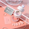image:imageMakartt ColorPot 5in1 Nail Art Gel 3 Colors Gel Nail Polish No Wipe with Nail Stamp for Stamping Ombre Patting Painting Sculpting amp French Tips with Silicone Head for Manicure Home DIY SalonPetal Veil