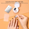 image:imageMakartt ColorPot 5in1 Nail Art Gel 3 Colors Gel Nail Polish No Wipe with Nail Stamp for Stamping Ombre Patting Painting Sculpting amp French Tips with Silicone Head for Manicure Home DIY SalonBoba Cream
