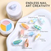 image:imageMakartt ColorPot 5in1 Nail Art Gel 3 Colors Gel Nail Polish No Wipe with Nail Stamp for Stamping Ombre Patting Painting Sculpting amp French Tips with Silicone Head for Manicure Home DIY SalonSweet Shock