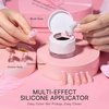 image:imageMakartt ColorPot 5in1 Nail Art Gel 3 Colors Gel Nail Polish No Wipe with Nail Stamp for Stamping Ombre Patting Painting Sculpting amp French Tips with Silicone Head for Manicure Home DIY SalonPeachy Cocoa