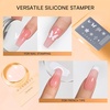 image:imageMakartt ColorPot 5in1 Nail Art Gel 3 Colors Gel Nail Polish No Wipe with Nail Stamp for Stamping Ombre Patting Painting Sculpting amp French Tips with Silicone Head for Manicure Home DIY SalonBoba Cream