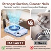 image:imageMakartt Compact Rechargeable Nail Dust Collector  5500RPM Dust Collector Nail Tech ERYNOS Adjustable SpeedQuiet for Polishing Cuticle Manicure SalonampHome Use With 10pcs FiltersampDust Brush WhiteERYNOS White