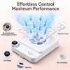 image:imageMakartt Compact Rechargeable Nail Dust Collector  5500RPM Dust Collector Nail Tech ERYNOS Adjustable SpeedQuiet for Polishing Cuticle Manicure SalonampHome Use With 10pcs FiltersampDust Brush WhiteERYNOS White