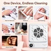 image:imageMakartt Compact Rechargeable Nail Dust Collector  5500RPM Dust Collector Nail Tech ERYNOS Adjustable SpeedQuiet for Polishing Cuticle Manicure SalonampHome Use With 10pcs FiltersampDust Brush WhiteERYNOS White