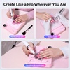 image:imageMakartt Compact Rechargeable Nail Dust Collector  5500RPM Dust Collector Nail Tech ERYNOS Adjustable SpeedQuiet for Polishing Cuticle Manicure SalonampHome Use With 10pcs FiltersampDust Brush WhiteERYNOS Pink