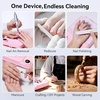 image:imageMakartt Compact Rechargeable Nail Dust Collector  5500RPM Dust Collector Nail Tech ERYNOS Adjustable SpeedQuiet for Polishing Cuticle Manicure SalonampHome Use With 10pcs FiltersampDust Brush WhiteERYNOS Pink