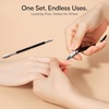 image:imageMakartt Cuticle Trimmer with Cuticle Pusher  Stainless Steel Cuticles Nipper with Dual Spring Ergonomic Handle 7mm Blade amp DualEnded Pusher for Nail Care amp Gel Removal PinkBlack
