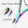image:imageMakartt Cuticle Trimmer with Cuticle Pusher  Stainless Steel Cuticles Nipper with Dual Spring Ergonomic Handle 7mm Blade amp DualEnded Pusher for Nail Care amp Gel Removal PinkMulticolored