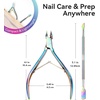 image:imageMakartt Cuticle Trimmer with Cuticle Pusher  Stainless Steel Cuticles Nipper with Dual Spring Ergonomic Handle 7mm Blade amp DualEnded Pusher for Nail Care amp Gel Removal PinkMulticolored