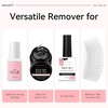 image:imageMakartt HemaFree Nail Glue Remover for Press on Nails Quick Debonder with 5 wooden sticks Easy with a Dropper Updated Formula with Vitamin E Acetonefree for Fake NailsSemicure Stickers 10 ml