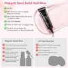 image:imageMakartt Jojoba Oil Press On Nail Glue Remover 30ML2 AcetoneFree Hemafree Debonder Large Capacity for Frequent Presson UsersGentle amp Fast Remove for Press On Nail GluesSolid GlueSemiSolidGlue15ML Nail Glue Remover with 10ML Nail Glue