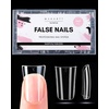 image:imageMakartt Medium Sharp Almond Nail Tips Hybrid Almondetto Shape 15 Sizes Clear Full Cover Fake Nails Extension 240PCS Half Matte Soft Gel Tips for DIY Nail Lovers Presson Creators Salon Supplies240 PCSDuck Nail Tips