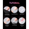 image:imageMakartt Medium Sharp Almond Nail Tips Hybrid Almondetto Shape 15 Sizes Clear Full Cover Fake Nails Extension 240PCS Half Matte Soft Gel Tips for DIY Nail Lovers Presson Creators Salon Supplies240 PCSLong Almond
