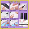 image:imageMakartt Medium Sharp Almond Nail Tips Hybrid Almondetto Shape 15 Sizes Clear Full Cover Fake Nails Extension 240PCS Half Matte Soft Gel Tips for DIY Nail Lovers Presson Creators Salon Supplies2 PCS UV Nail Glue