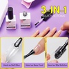 image:imageMakartt Medium Sharp Almond Nail Tips Hybrid Almondetto Shape 15 Sizes Clear Full Cover Fake Nails Extension 240PCS Half Matte Soft Gel Tips for DIY Nail Lovers Presson Creators Salon Supplies2 PCS UV Nail Glue