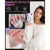 image:imageMakartt Medium Sharp Almond Nail Tips Hybrid Almondetto Shape 15 Sizes Clear Full Cover Fake Nails Extension 240PCS Half Matte Soft Gel Tips for DIY Nail Lovers Presson Creators Salon Supplies240 PCSDuck Nail Tips