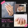 image:imageMakartt Medium Sharp Almond Nail Tips Hybrid Almondetto Shape 15 Sizes Clear Full Cover Fake Nails Extension 240PCS Half Matte Soft Gel Tips for DIY Nail Lovers Presson Creators Salon Supplies240 PCSMedium Almond