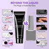 image:imageMakartt Medium Sharp Almond Nail Tips Hybrid Almondetto Shape 15 Sizes Clear Full Cover Fake Nails Extension 240PCS Half Matte Soft Gel Tips for DIY Nail Lovers Presson Creators Salon SuppliesSolid Nail Glue  Remover