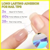 image:imageMakartt Medium Sharp Almond Nail Tips Hybrid Almondetto Shape 15 Sizes Clear Full Cover Fake Nails Extension 240PCS Half Matte Soft Gel Tips for DIY Nail Lovers Presson Creators Salon SuppliesUV Nail Glue