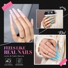 image:imageMakartt Medium Sharp Almond Nail Tips Hybrid Almondetto Shape 15 Sizes Clear Full Cover Fake Nails Extension 240PCS Half Matte Soft Gel Tips for DIY Nail Lovers Presson Creators Salon Supplies240 PCSXXL Coffin