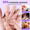 image:imageMakartt Medium Sharp Almond Nail Tips Hybrid Almondetto Shape 15 Sizes Clear Full Cover Fake Nails Extension 240PCS Half Matte Soft Gel Tips for DIY Nail Lovers Presson Creators Salon SuppliesSolid Nail Glue  Remover