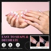 image:imageMakartt Medium Sharp Almond Nail Tips Hybrid Almondetto Shape 15 Sizes Clear Full Cover Fake Nails Extension 240PCS Half Matte Soft Gel Tips for DIY Nail Lovers Presson Creators Salon Supplies240 PCSMedium Square
