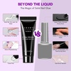 image:imageMakartt Medium Sharp Almond Nail Tips Hybrid Almondetto Shape 15 Sizes Clear Full Cover Fake Nails Extension 240PCS Half Matte Soft Gel Tips for DIY Nail Lovers Presson Creators Salon Supplies15 ML Solid Nail Glue