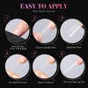 image:imageMakartt Medium Sharp Almond Nail Tips Hybrid Almondetto Shape 15 Sizes Clear Full Cover Fake Nails Extension 240PCS Half Matte Soft Gel Tips for DIY Nail Lovers Presson Creators Salon Supplies240 PCSXL Tapered Square