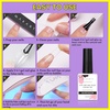 image:imageMakartt Medium Sharp Almond Nail Tips Hybrid Almondetto Shape 15 Sizes Clear Full Cover Fake Nails Extension 240PCS Half Matte Soft Gel Tips for DIY Nail Lovers Presson Creators Salon SuppliesUV Nail Glue