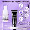 image:imageMakartt Medium Sharp Almond Nail Tips Hybrid Almondetto Shape 15 Sizes Clear Full Cover Fake Nails Extension 240PCS Half Matte Soft Gel Tips for DIY Nail Lovers Presson Creators Salon SuppliesSolid Nail Glue  Remover