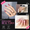 image:imageMakartt Medium Sharp Almond Nail Tips Hybrid Almondetto Shape 15 Sizes Clear Full Cover Fake Nails Extension 240PCS Half Matte Soft Gel Tips for DIY Nail Lovers Presson Creators Salon Supplies240 PCSShort Square