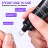 image:imageMakartt Medium Sharp Almond Nail Tips Hybrid Almondetto Shape 15 Sizes Clear Full Cover Fake Nails Extension 240PCS Half Matte Soft Gel Tips for DIY Nail Lovers Presson Creators Salon SuppliesSolid Nail Glue  Remover