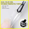 image:imageMakartt Medium Sharp Almond Nail Tips Hybrid Almondetto Shape 15 Sizes Clear Full Cover Fake Nails Extension 240PCS Half Matte Soft Gel Tips for DIY Nail Lovers Presson Creators Salon SuppliesUV Nail Glue
