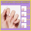 image:imageMakartt Medium Sharp Almond Nail Tips Hybrid Almondetto Shape 15 Sizes Clear Full Cover Fake Nails Extension 240PCS Half Matte Soft Gel Tips for DIY Nail Lovers Presson Creators Salon SuppliesUV Nail Glue