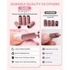 image:imageMakartt Nail Drill Bits Sanding Bands  100 Pcs 180240 Grit File Set with 31mm Mini Mandrel for Acrylic Gel Manicure and Pedicure Pink180 Grit
