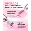 image:imageMakartt Nail Drill Bits Sanding Bands  100 Pcs 180240 Grit File Set with 31mm Mini Mandrel for Acrylic Gel Manicure and Pedicure Pink180240 Grit