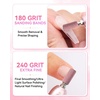 image:imageMakartt Nail Drill Bits Sanding Bands  100 Pcs 180240 Grit File Set with 31mm Mini Mandrel for Acrylic Gel Manicure and Pedicure Pink180240 Grit