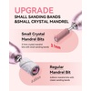image:imageMakartt Nail Drill Bits Sanding Bands  100 Pcs 180240 Grit File Set with 31mm Mini Mandrel for Acrylic Gel Manicure and Pedicure Pink240 Grit