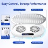 image:imageMakartt Nail Dust Collector  4000RPM Professional Dust Collector Nail Tech Dual Turbo Fan Brushless 360 Suction Acrylic Nail Polishing Manicure For Nail Salon amp Home 30Pcs Filter Paperamp BrushWhite