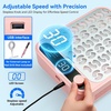 image:imageMakartt Nail Dust Collector Filter  Replacement Filter Reusable Dust Filter For Larina Nail Dust Collector Vacuum Fan Dust Nail Tool Attach 99 of Nail Dust Easy to Clean 2 Pack WhiteLarina Nail Dust Collector Pink