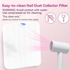 image:imageMakartt Nail Dust Collector Filter  Replacement Filter Reusable Dust Filter For Larina Nail Dust Collector Vacuum Fan Dust Nail Tool Attach 99 of Nail Dust Easy to Clean 2 Pack WhiteWhite