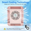 image:imageMakartt Nail Dust Collector Filter  Replacement Filter Reusable Dust Filter For Larina Nail Dust Collector Vacuum Fan Dust Nail Tool Attach 99 of Nail Dust Easy to Clean 2 Pack WhiteLarina Nail Dust Collector Pink