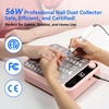 image:imageMakartt Nail Dust Collector Filter  Replacement Filter Reusable Dust Filter For Larina Nail Dust Collector Vacuum Fan Dust Nail Tool Attach 99 of Nail Dust Easy to Clean 2 Pack WhiteLarina Nail Dust Collector Pink