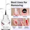 image:imageMakartt Nail Glue Remover for Press on Nails  30ML Hemafree Glueoff Easy Removal Versatile Debonder for Glue on Tips Regular Polish Quick Glues and SemiCured Sticker DIY Manicure Supply105 Fl Oz Pack of 1