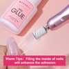 image:imageMakartt Nail Glue with Remover Kit Super StrongQuick Dry Nails Adhesive for PressOns 7ML with Press on Nail Glue Remover 30ML Fast Removal Debonder with 2 Droppers DIY Manicure at Home Salon023 Fl Oz Pack of 2
