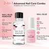 image:imageMakartt Nail Glue with Remover Kit Super StrongQuick Dry Nails Adhesive for PressOns 7ML with Press on Nail Glue Remover 30ML Fast Removal Debonder with 2 Droppers DIY Manicure at Home Salon023 Fl Oz  106 Fl Oz Pack of 1 each