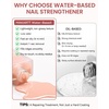 image:imageMakartt Nourishing Nail Strengthener for Damaged Nails WaterBased Keratin Nail Repair Treatment Ridge Filler 30Free Air Dry for Gel Break Peeling Soft Thin Natural Nails Milky White 13mlNude