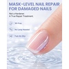 image:imageMakartt Nourishing Nail Strengthener for Damaged Nails WaterBased Keratin Nail Repair Treatment Ridge Filler 30Free Air Dry for Gel Break Peeling Soft Thin Natural Nails Milky White 13mlClear